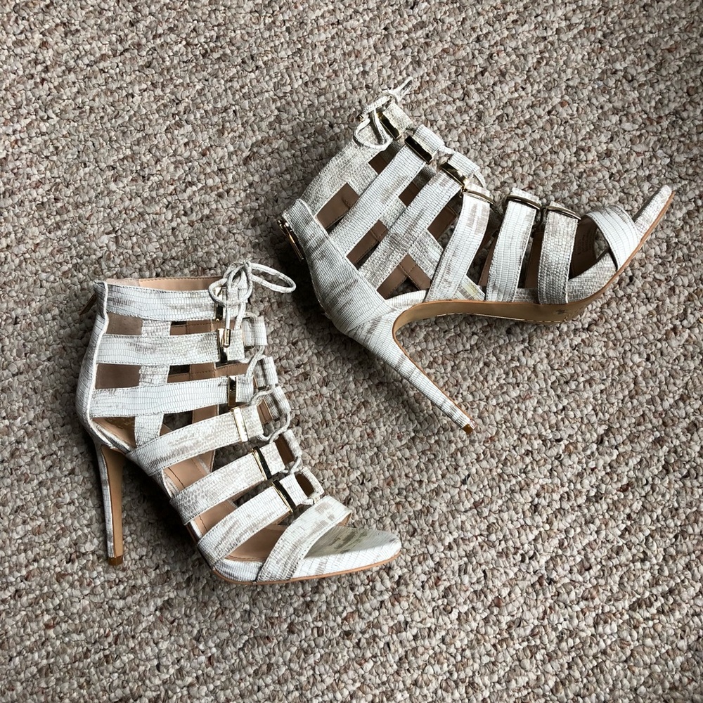 Vince Camuto Freshi Cage Lace Up Pumps